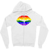 lips  rainbow lgbt gay culture Zipper Hoodie