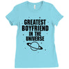 Greatest Boyfriend In The Universe Ladies Fitted T-Shirt