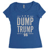 dump trump Women's Triblend Scoop T-shirt