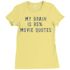 my brain is 85% movie quotes Ladies Fitted T-Shirt