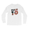 team 10 american flag Long Sleeve Shirts