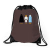 father, son, holy spirit Drawstring Bags