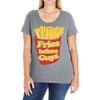 fries before guys Ladies Curvy T-Shirt