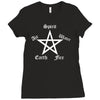 elements pentagram Ladies Fitted T-Shirt