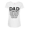 I Love You Dad Maternity Scoop Neck T-shirt