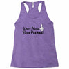Want More Beer Please Black Racerback Tank