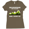 the mountains are calling Ladies Fitted T-Shirt