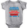 push me around granny Baby Onesie