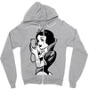 snow white Zipper Hoodie