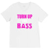 turn up the bass V-Neck Tee