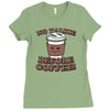 no talkie before coffee! Ladies Fitted T-Shirt