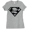 super tired superman Ladies Fitted T-Shirt