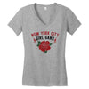 New York City Girl Gang Women's V-Neck T-Shirt