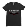 fear bats Ladies Fitted T-Shirt