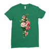 breast cancer flowers Ladies Fitted T-Shirt
