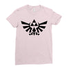 zelda logo black logo Ladies Fitted T-Shirt