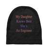 my daughter knows best shes anengineer Baby Beanies