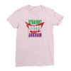 straight outta arkham Ladies Fitted T-Shirt