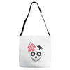 day of dead sugar skull Adjustable Strap Totes