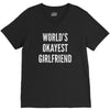 world's okayest girlfriend V-Neck Tee