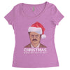 ron swanson christmas Women's Triblend Scoop T-shirt