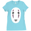 no face spirited away Ladies Fitted T-Shirt