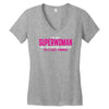 superwoman fighting diabetes Women's V-Neck T-Shirt
