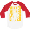 winner winner chicken dinner 3y 3/4 Sleeve Shirt