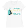 Women's March New York Ladies Fitted T-Shirt