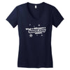 what a difference a snow day makes Women's V-Neck T-Shirt