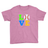 love baseball neon rhinestuds Youth Tee