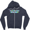 homophones are gay Zipper Hoodie