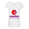 stylish retro hawaiian airlines Maternity Scoop Neck T-shirt