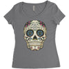 men's pura vida sugar skull Women's Triblend Scoop T-shirt