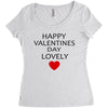 happy valentine day lovely Women's Triblend Scoop T-shirt