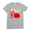 don't stop believin Ladies Fitted T-Shirt