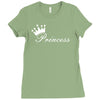 princess sticker vinyl decal die cut   girl crown car window baby wall Ladies Fitted T-Shirt