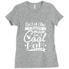 not like a regular mom i'm a cool mom Ladies Fitted T-Shirt