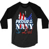 navy dad 3/4 Sleeve Shirt