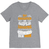 My Daughter Is Super Awesome Her Mom V-Neck Tee
