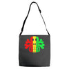rasta skull and crossbones reggae dub club rave Adjustable Strap Totes