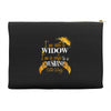 i'm not a widow i'm a wife to a husband with wings Accessory Pouches