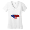 america flag Women's V-Neck T-Shirt
