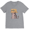 cat in the box! V-Neck Tee