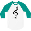 the music is the key 3/4 Sleeve Shirt