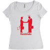 handshake Women's Triblend Scoop T-shirt