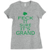 keep calm ireland Ladies Fitted T-Shirt