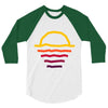 sunset line 3/4 Sleeve Shirt
