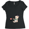 Cute Baby Painter's Dad Love Women's Triblend Scoop T-shirt