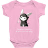 grim bunny Baby Bodysuit
